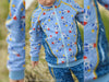 French Terry Mauna Kea dunkelblau-hellblau by Lila-Lotta FS19