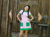 Baumwolljersey Mini Summer Kleine Punkte erika-rosa auf Weiß