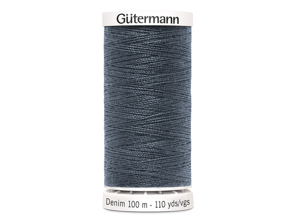 Gütermann Denim Nähgarn No. 50 (100m) 9336 - Blaugrau