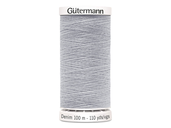 Gütermann Denim Nähgarn No. 50 (100m) 9830 - Hellgrau