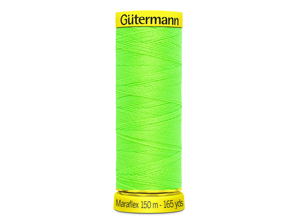 Gütermann Maraflex elastisches Nähgarn No. 120 (150m) 3853 - Neongrün