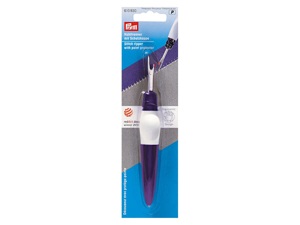 Prym 610930 Ergonomics Nahttrenner lila groß mit Schutzkappe