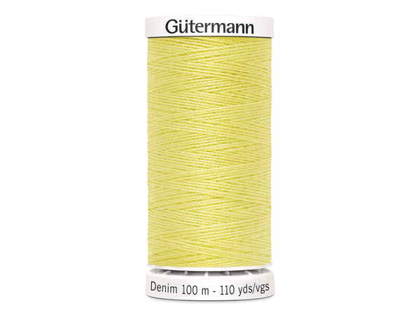 Gütermann Denim Nähgarn No. 50 (100m) 1380 - Gelb