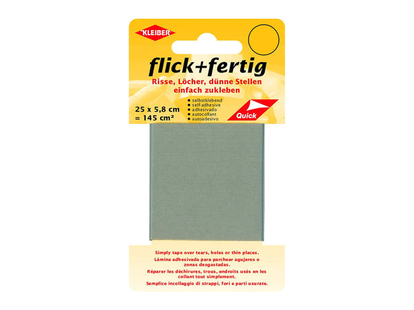 Kleiber 43080 Reparaturband selbstklebend flick + fertig hellgrau 25x5,8cm
