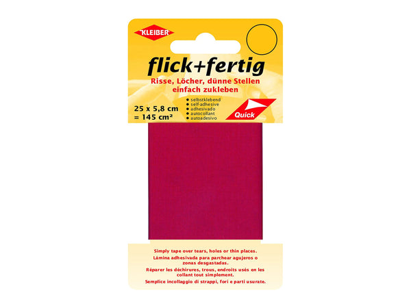 Kleiber 43077 Reparaturband selbstklebend flick + fertig hellrot 25x5,8cm