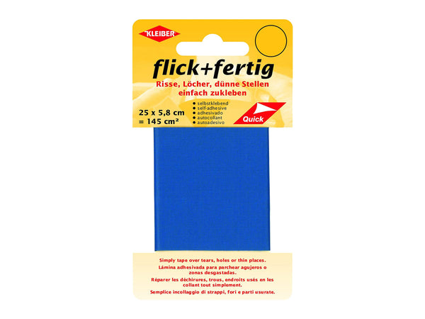 Kleiber 43078 Reparaturband selbstklebend flick + fertig kornblumenblau 25x5,8cm