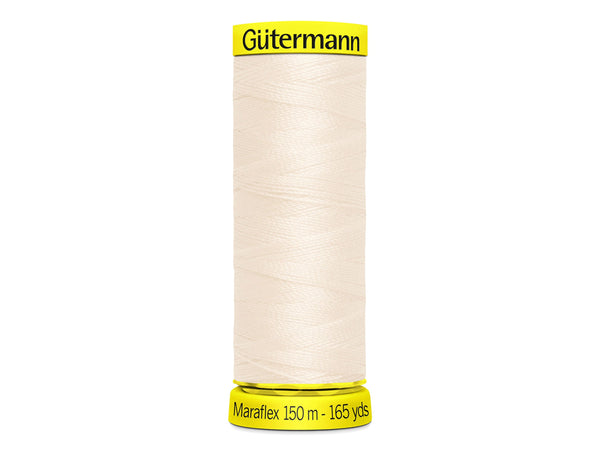 Gütermann Maraflex elastisches Nähgarn No. 120 (150m) 802 - Creme