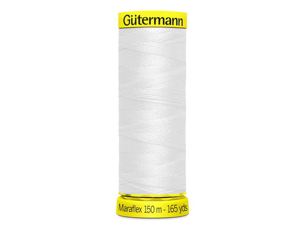 Gütermann Maraflex elastisches Nähgarn No. 120 (150m) 800 - Weiß