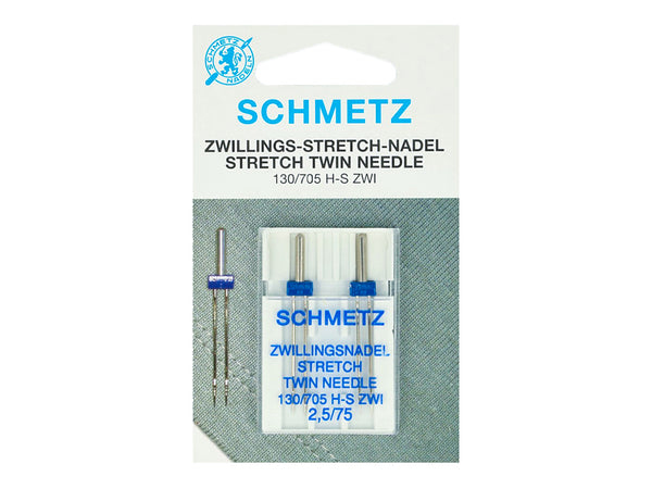SCHMETZ Zwilling-Stick-Nadel 130-705SZWI-NE-2.5-75 2 Stück