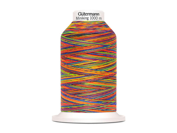 1 Rolle Gütermann Miniking Nähgarn Multicolor No.120 bunt 1000m