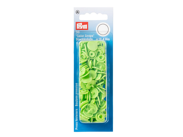 Prym 393144 Nähfrei Druckknöpfe Color Snaps rund 12,4 mm apfel - 30 Stück
