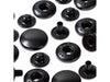 Prym 390327 Nähfrei Druckknöpfe Anorak schwarz oxidiert 15mm - 10 Stück