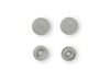 Prym 393124 Nähfrei Druckknöpfe Color Snaps rund 12,4 mm grau - 30 Stück