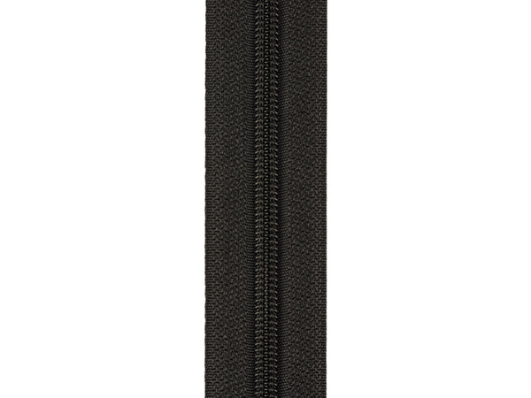 1m Endlos Spiralreißverschluss 5mm - 332 - schwarz