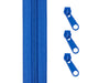 1m Endlos Spiralreißverschluss 5mm + 3 Zipper - 340 - königsblau