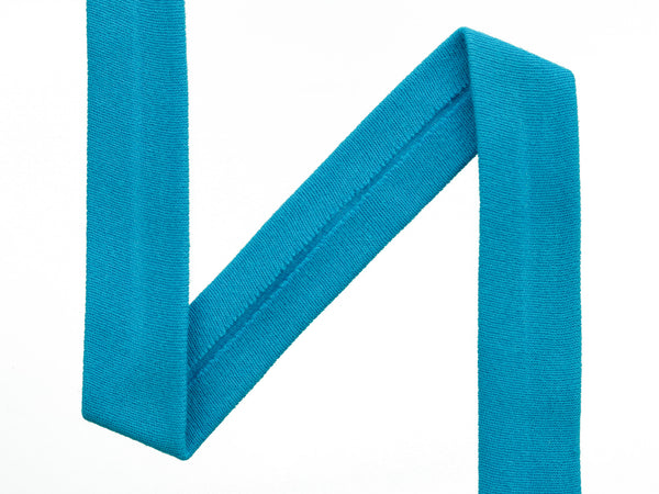 1m Jersey-Schrägband Farbe türkis uni