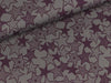 Baumwolljersey Vicente Sterne grau-violett
