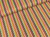 Baumwollstoff Minichevron beige-bunt