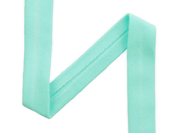 1m Jersey-Schrägband Farbe mint uni