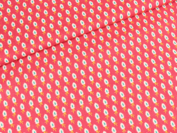 Baumwollstoff Riley Blake Madhuri Bindi weiß auf rot