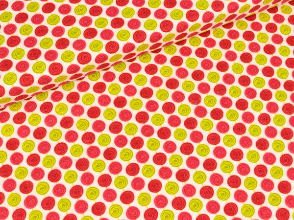Baumwollflanell Riley Blake Alphabet Soup weiß-pink