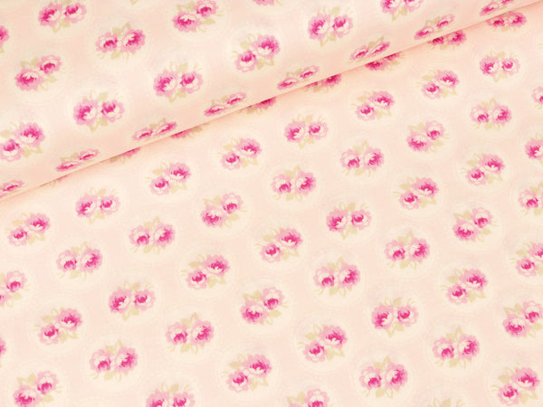 Baumwollstoff Free Spirit Slipper Roses Baby rose