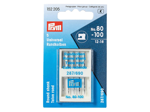 Prym 152205 Nähmaschinen Rundkolben Universal-Nadel 80-100