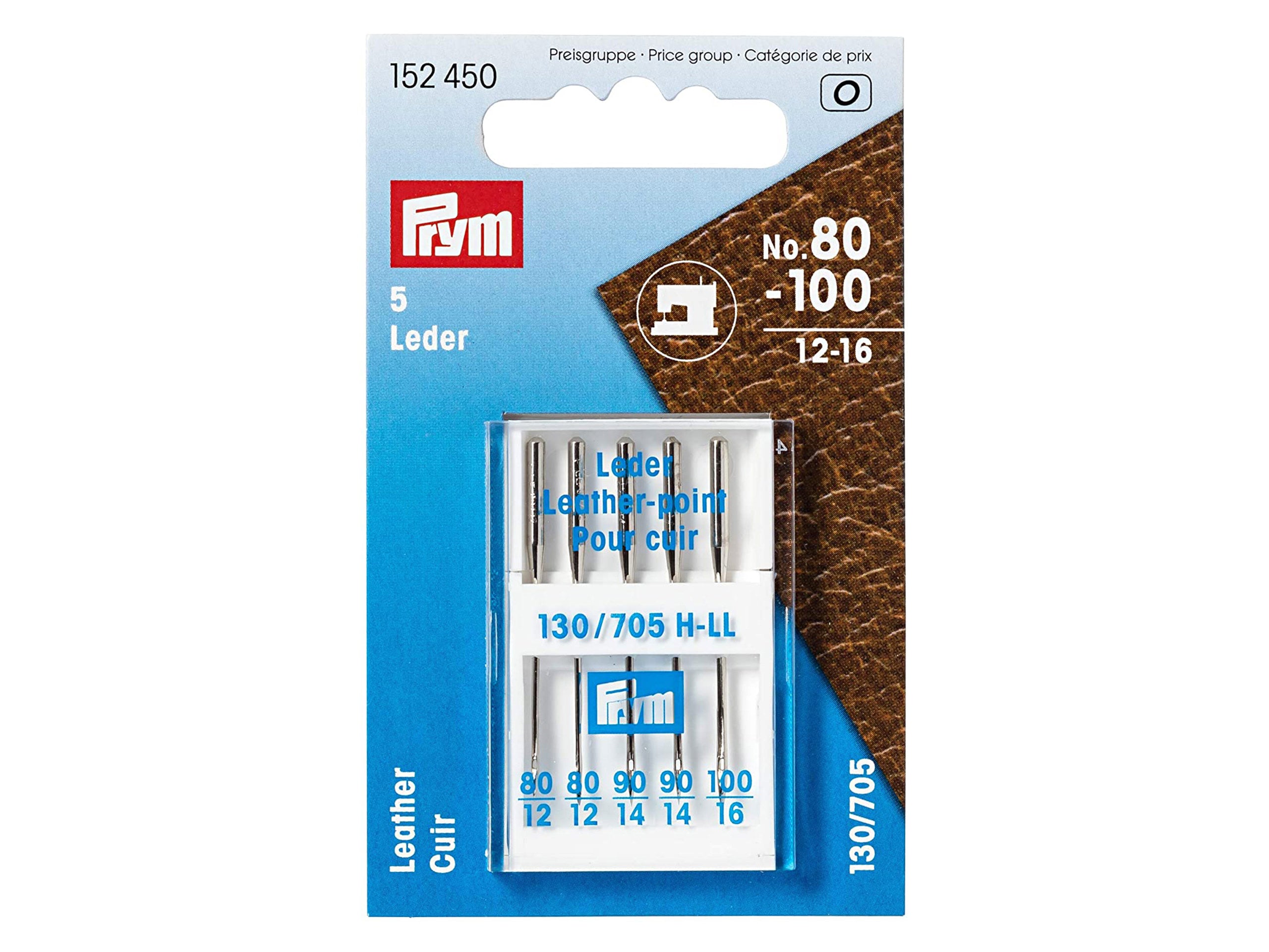 Prym 152450 Nähmaschinen Leder Nadel 80-100 - Das hüpfende Komma