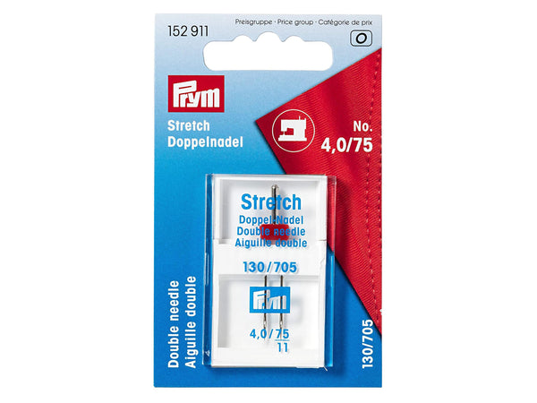 Prym 152911 Nähmaschinen Stretch Doppelnadel 4.0 / 75
