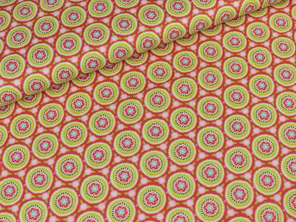 Baumwollstoff Brunhilde Blumenkreise