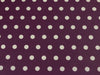 Leona beschichtete Baumwolle violett Punkte