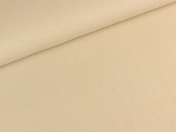 Baumwolljersey Gitte uni hellbeige