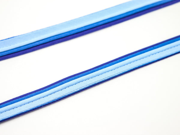 Dreifachpaspelband Blautöne 1m