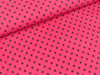 Feincord Jost pink mit anthrazitfarbenen Punkten