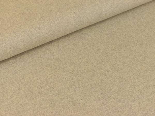 Baumwolljersey Jaro sandgelb meliert