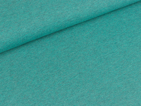 Baumwollsweat Jenna petrol uni