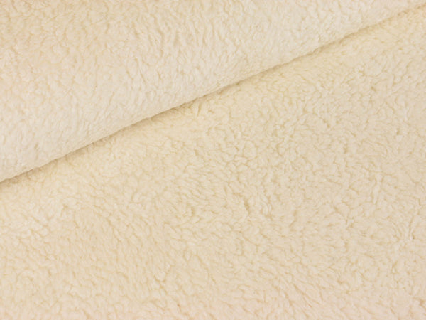 Kuscheliger Öko-BW-Teddy Stoff 100% Baumwolle