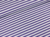 Baumwolljersey Vicente Streifen violett-weiß