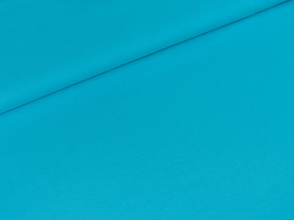 Baumwolljersey Gitte uni türkis