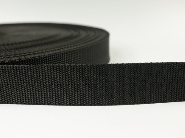 1m Gurtband 3cm breit uni schwarz