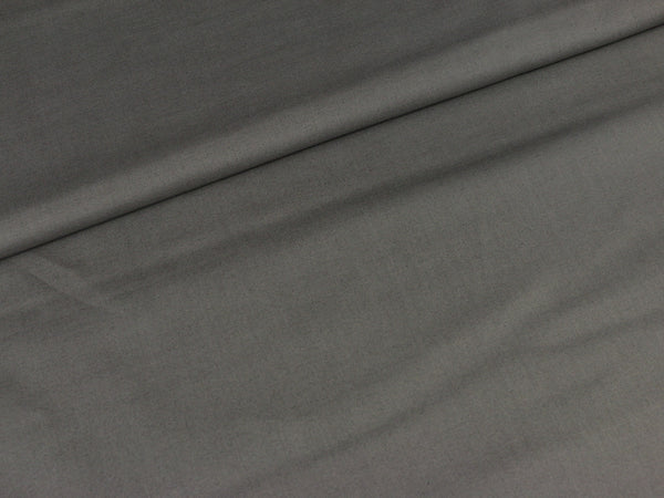 Baumwollstoff grau uni