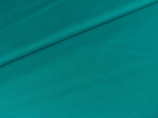 Baumwollstoff Heide helles petrol uni