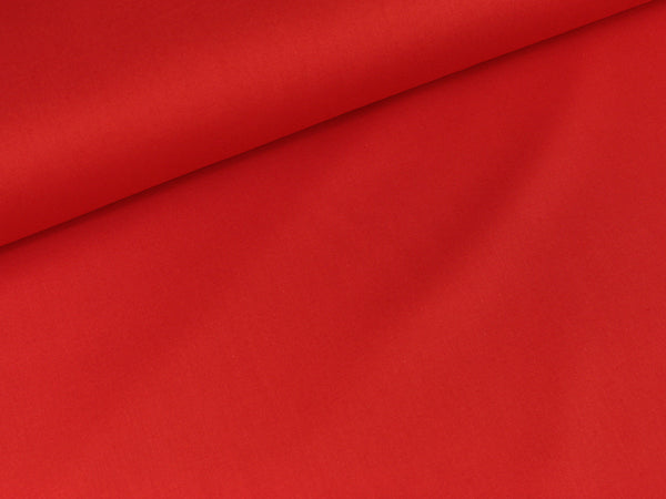 Baumwollstoff Heide rot uni