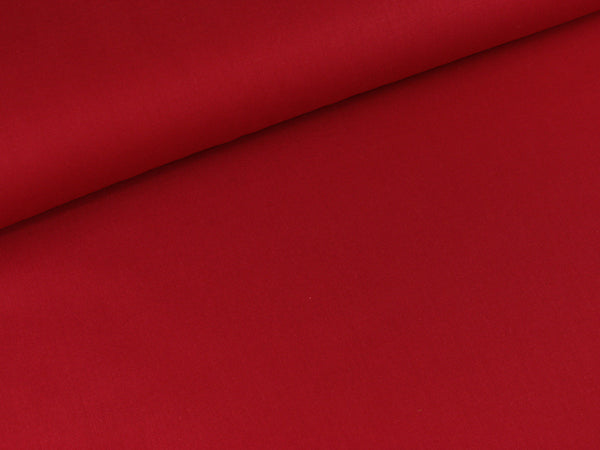 Baumwollstoff Heide weihnachtsrot uni