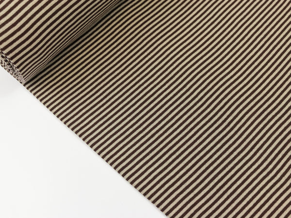 Bündchenware Andre braun-beige gestreift