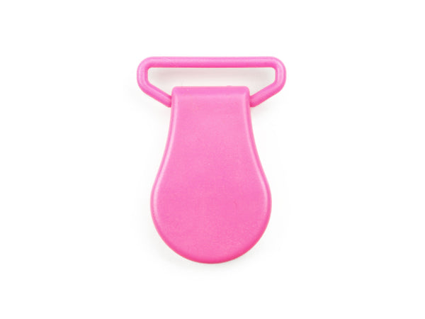 1 Stück Colour Clip Schnullerkettenclip pink