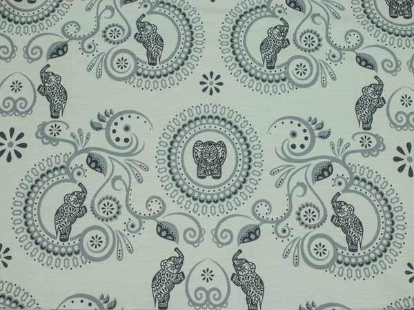 Baumwolljersey Indian Dreams hellgrau