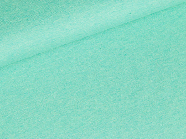 Baumwolljersey Jaro mint meliert