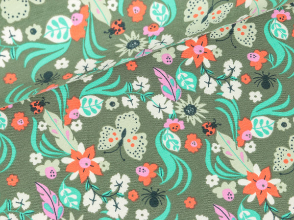 Sweatshirtstoff Freren schlamm Pastelltöne