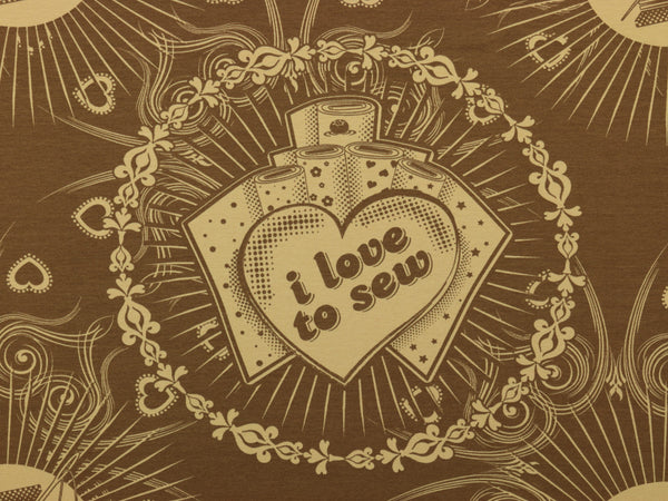 Baumwolljersey I love to Sew Lillestoff